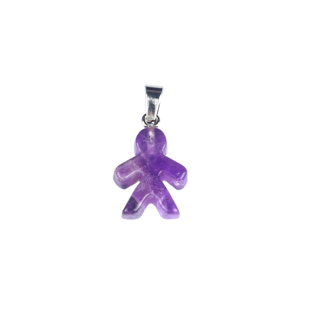 1Pcs Small Pendant Natural Stone Men-Shaped Pendant For Jewelry Making DIY Earrings Necklace Bracelet Accessory