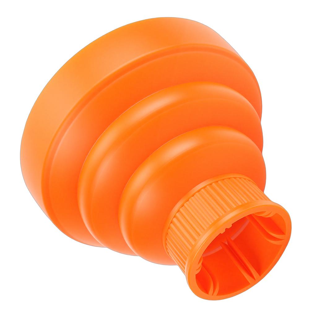 Hair Dryer Diffuser Attachment Silicone Foldable Blow Dryer Diffuser for Curly Hair Orange