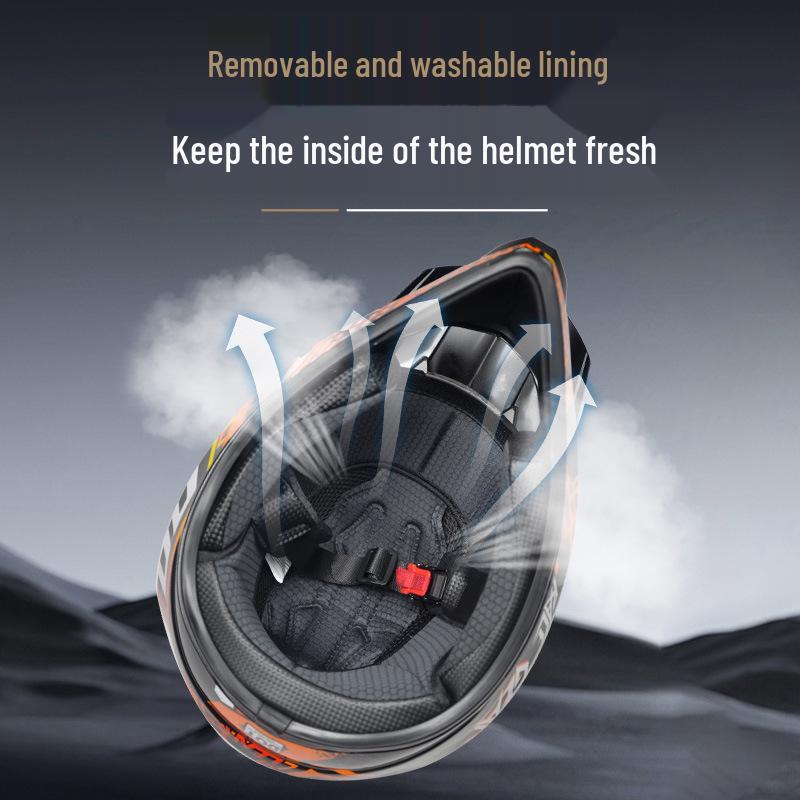 DOT Certified Off-Road Full-Face Helmet for Mountain Biking and Downhill Riding