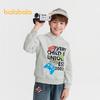 Balabala Boys' Fleece-Lined Hooded Sweatshirt - 2025 Winter Collection