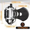GEETHA Aluminum Alloy Bicycle Pedals with Toe Clips