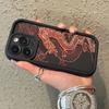 Red Gold Chinese Dragon Art Phone Case for iPhone 17 16 15 14 13 12 11 Series Pro Max Plus Double Layer Protection