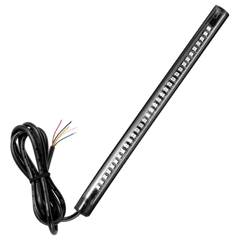 Motorcycle LED Taillight Strip Flexible Lights Blinker Strip Universal Premium Multipurpose Accessories Direct Replaces 32LED