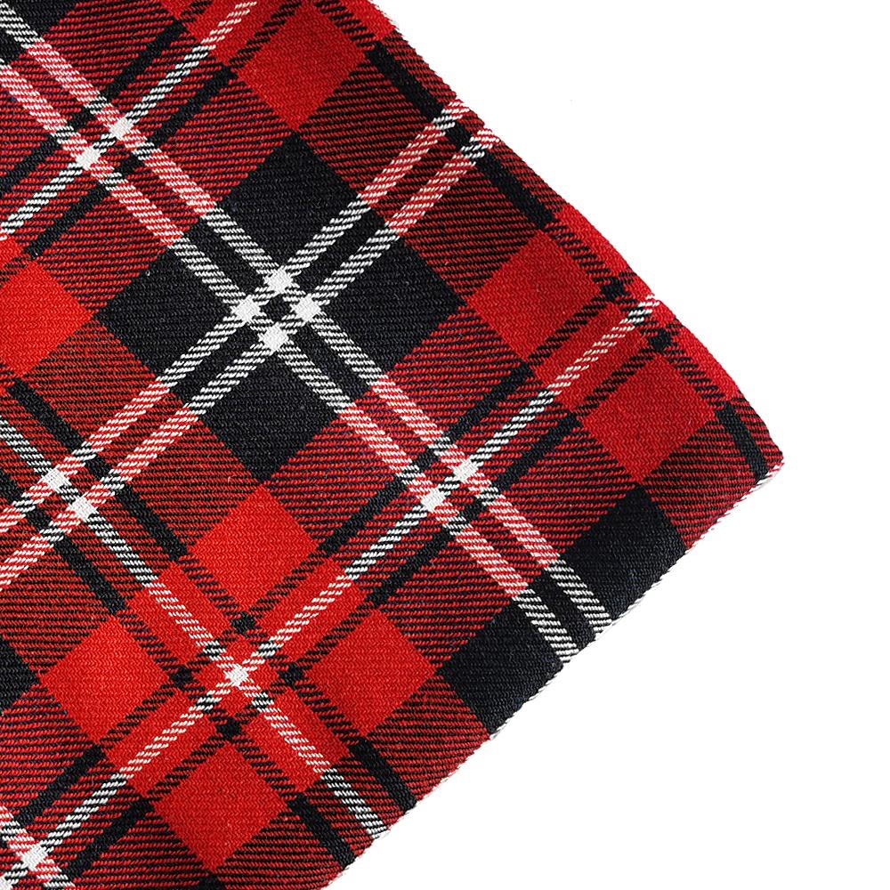 Tessuto a Quadri Scozzesi Classico ed Elegante, Spessore Medio, Poliestere e Cotone, 1-3 Iarde, per Cucire Gonne da Donna, Tessuto Tartan di Designer