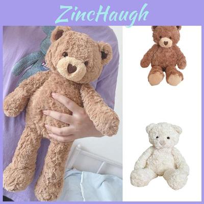 Adorable Heart-shaped Plush Teddy Bear Toy For Soothing Comfort 16.5" Tall, Long Furry Brown Fur