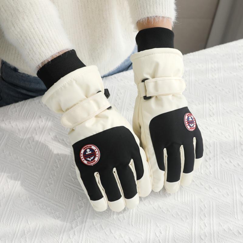 Unisex Winter Ski Gloves: Touchscreen, Thick Velvet, Waterproof, Non-Slip for Outdoor Cycling