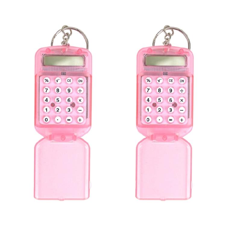 Lightweight Keychain Calculator Keychain With Cover Shield 8 Digit Display For Classroom Use