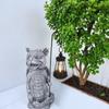 Creative Dinosaur Sculptures Light Resin Animal Statue Lamp Solar Dragon Holding Lamp  Courtyard