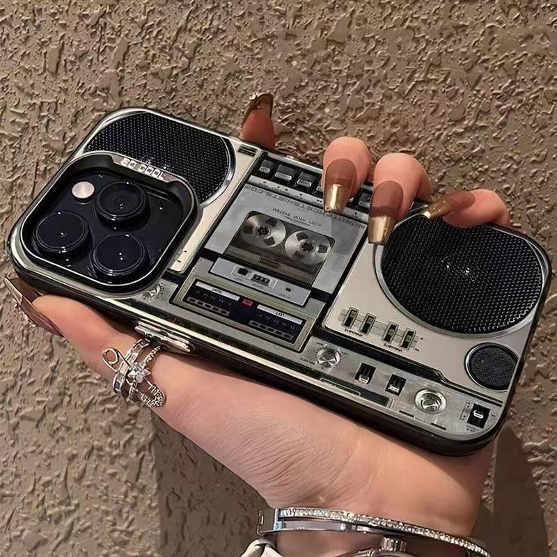Retro Cassette Player Case for iPhone 17 Pro Max and Earlier Models