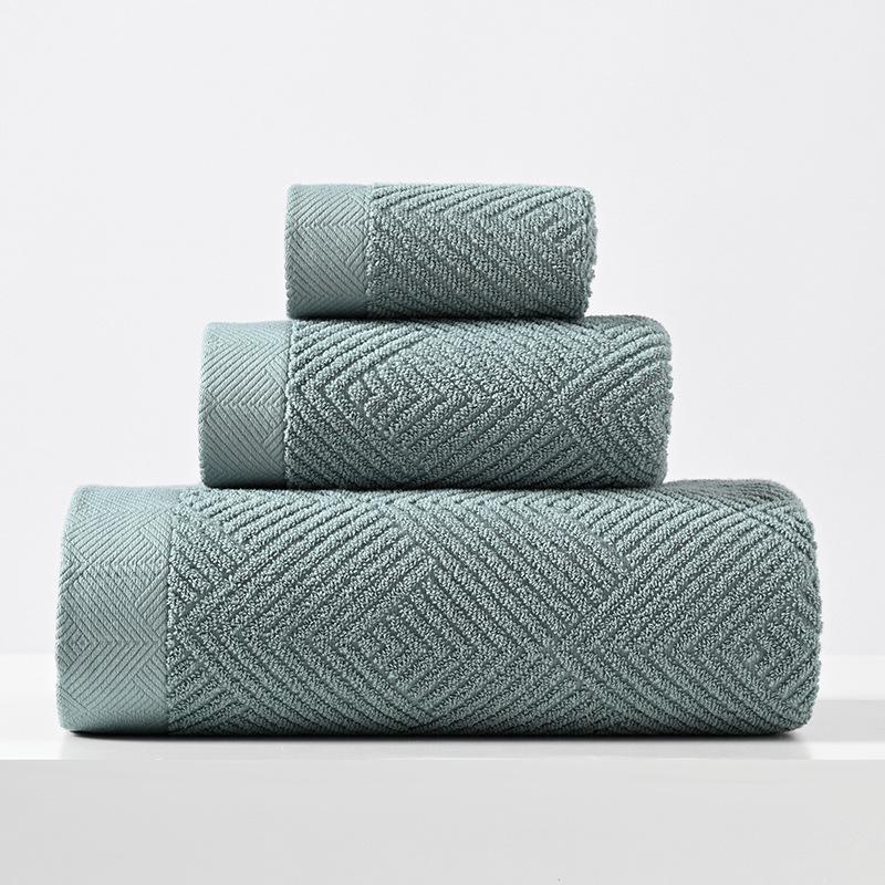 Combed Long Staple Pure Cotton Bath Towel - Thick, Soft & Absorbent for Adults Handkerchief 35*35cm 50g