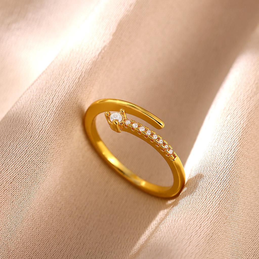 Vintage Gold Color 2026 Rings For Women Symmetric Geometry Anillos Cute Heart Butterfly Bow Ring Punk Jewelry Gifts Waterproof