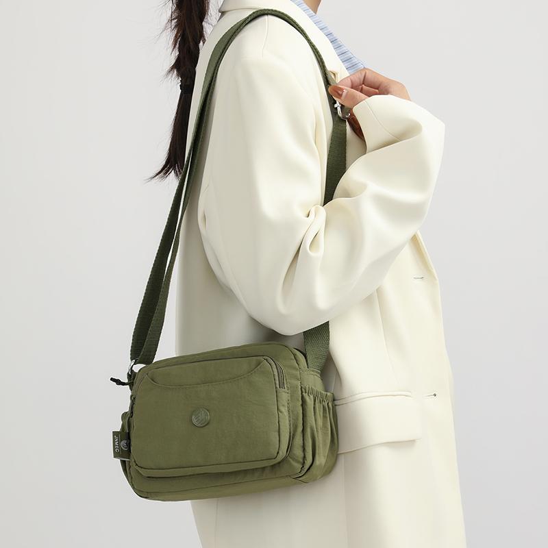 Nylon Bag Women's Crossbody Shoulder Bag Multi-Layer Large Capacity Waterproof Mother Bag