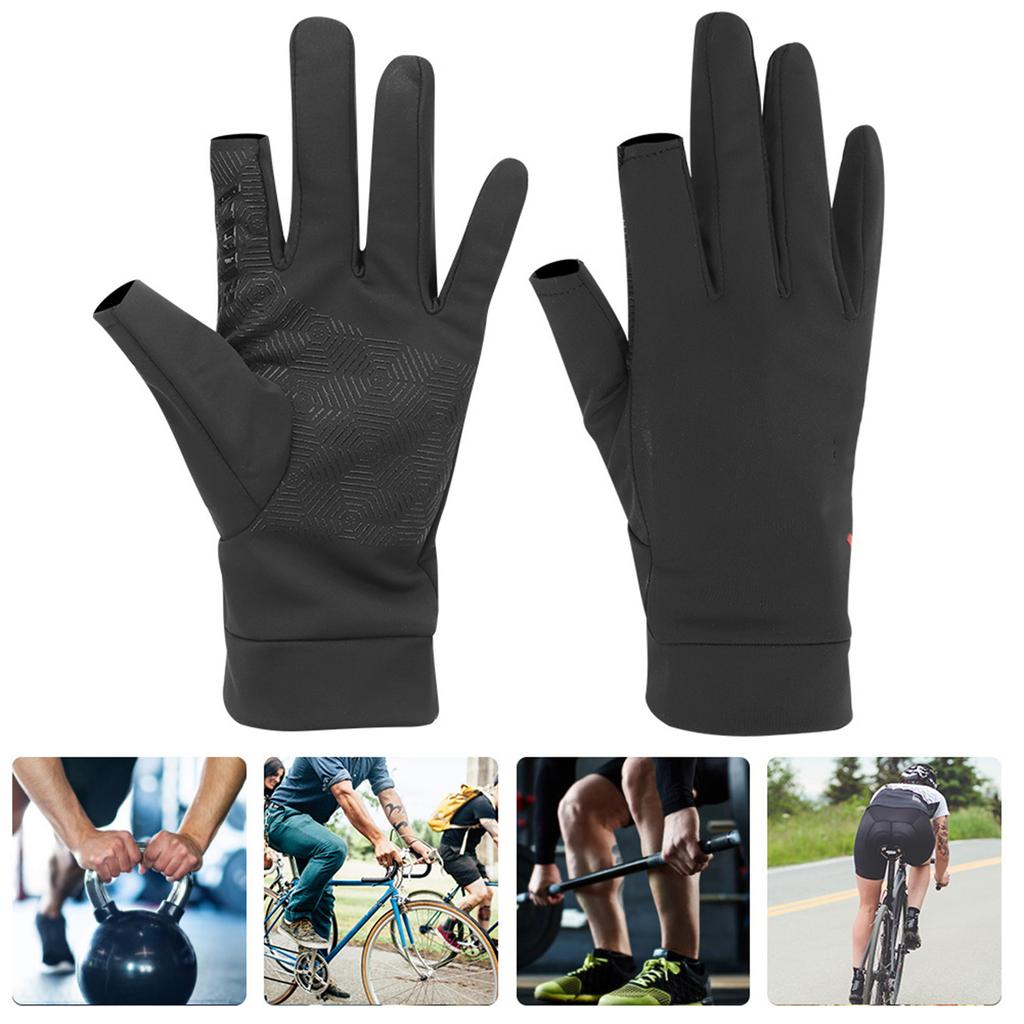 Spring & Summer Sunscreen Antiskid Cycling Fishing Elasticity Open Finger Touching Screen