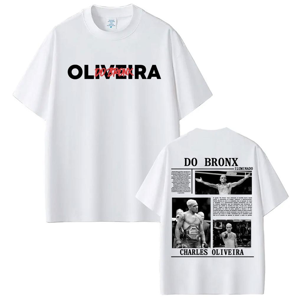 Limited Do Bronx Charles Oliveira Graphic T Shirt Unisex Women Harajuku Vintage Gothic T-shirts Casual Cotton Short Sleeve T Shirts