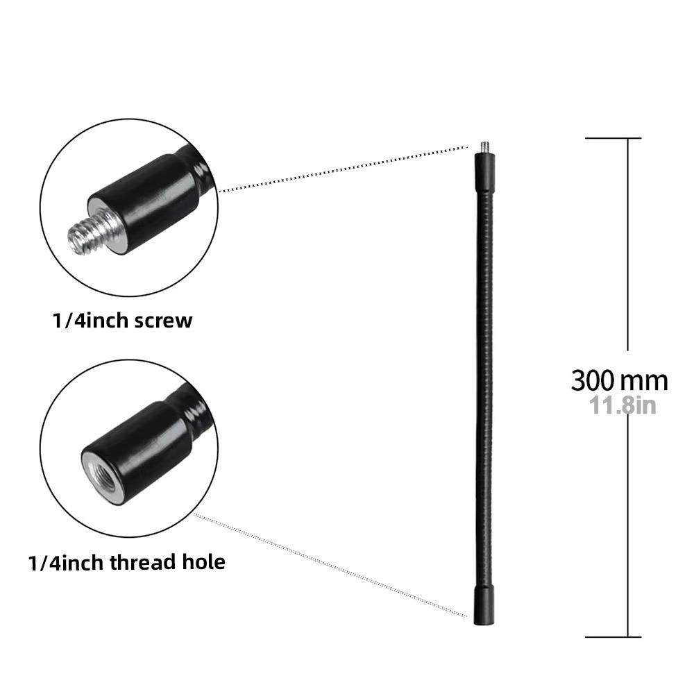 New Metal Monopod Metal Tube Rod Flexible With 1/1inch Screw Selfie Stick Stands Lightweight Tripod Extension Arm SLR Cameras