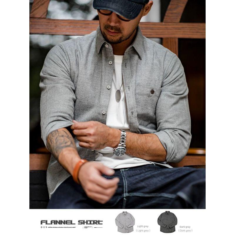 Madden Casual Flannel Business Commute Long Sleeve Tooling