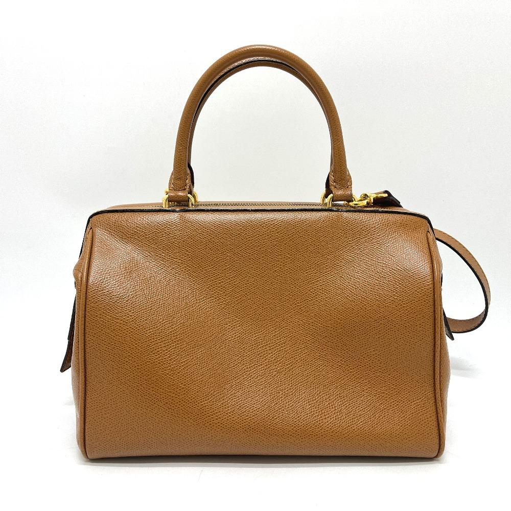 Celine 2WAY Bag Hand Bag Shoulder Bag Leather Brown/GoldHardware