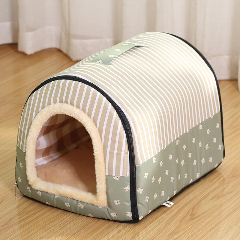 Dog Pet House Dog Bed For Dogs Cats Small Animals Sleeping Bed Indoor Soft Cozy Dog Cave Bed Foldable Removable Warm Cats Kennel