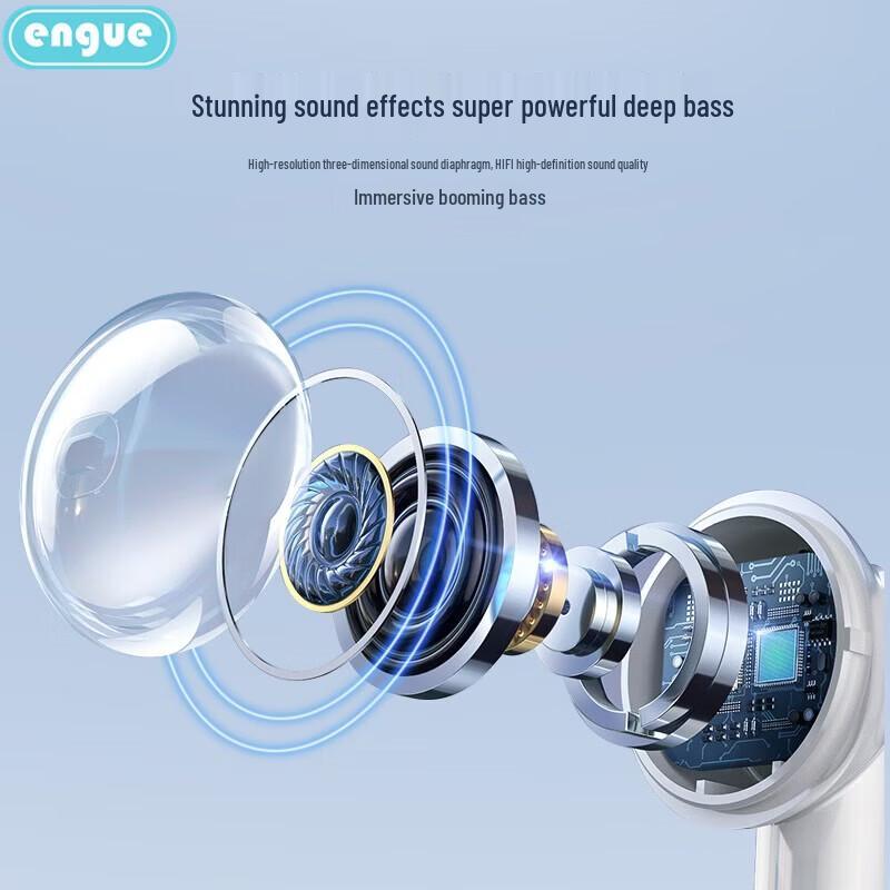 ENGUE EG-AP09 Dual-Mic ENC Noise Cancelling Bluetooth In-Ear Earphones