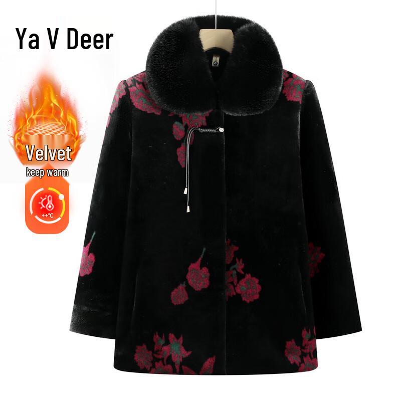 Женское зимнее пальто Yalu с плюшевой подкладкой 4XL