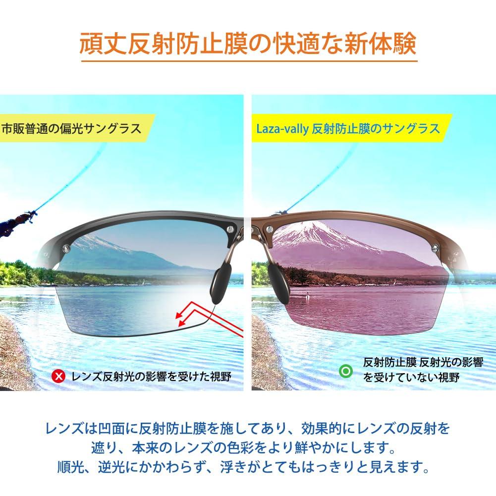 Sports UV400 Ultra for and Golf Laza-Vally Sunglasses, Polarized, Protection, AL-MG Alloy, Lightweight, Driving, Cycling, Fishing, Baseball, Skiing,