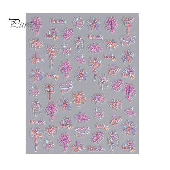 

Новогодние наклейки для ногтей романтические ПВХ легко наносятся долговечные экологически чистые наклейки для дизайна ногтей женские аксессуары B