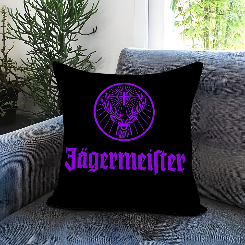 J-Jagermeister Cushion Cover Comfortable Reversible Pillow Cover Ideal for Car Sofa Bedroom & Beyond