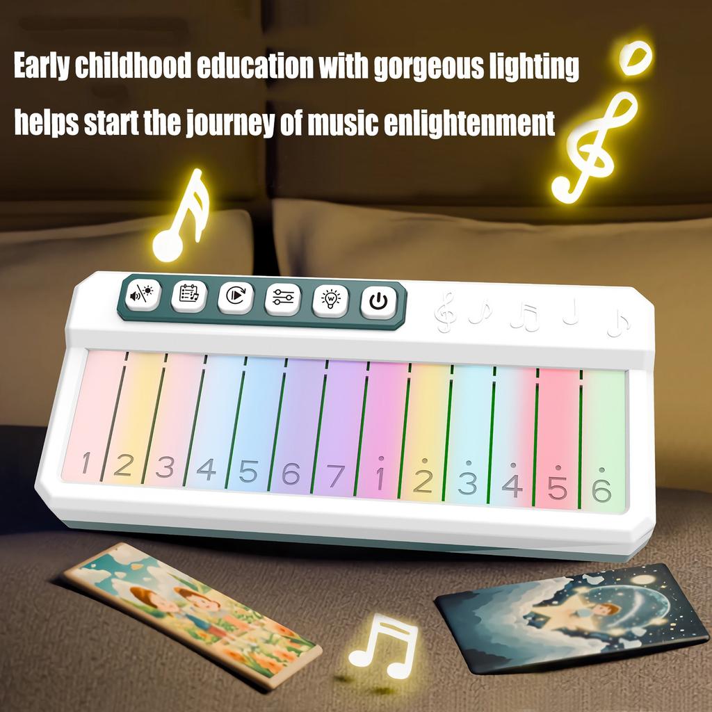 Light Electronic Keyboard Screen Music Box Educational Early Education Children's Musical Instrument Piano Box Toy