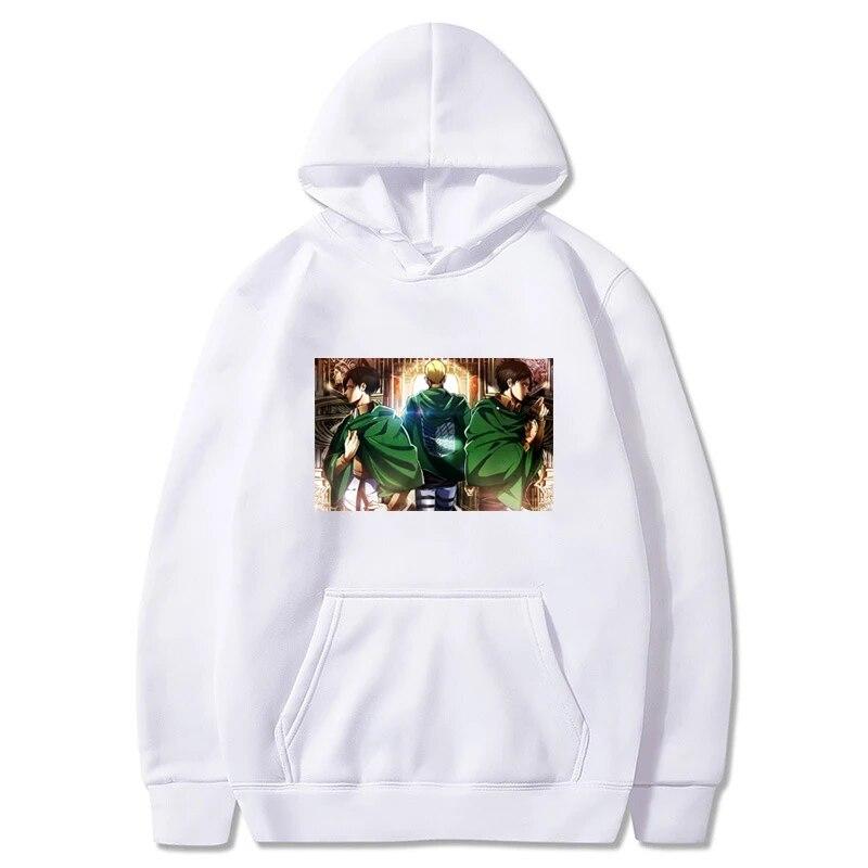 Módní Anime Unisex Mikina Útok na Titan Unisexga Mikina Levi Kreslená mikina s kapucí Grafika Harajuku Ženy Unisex Pulovry s kapucí