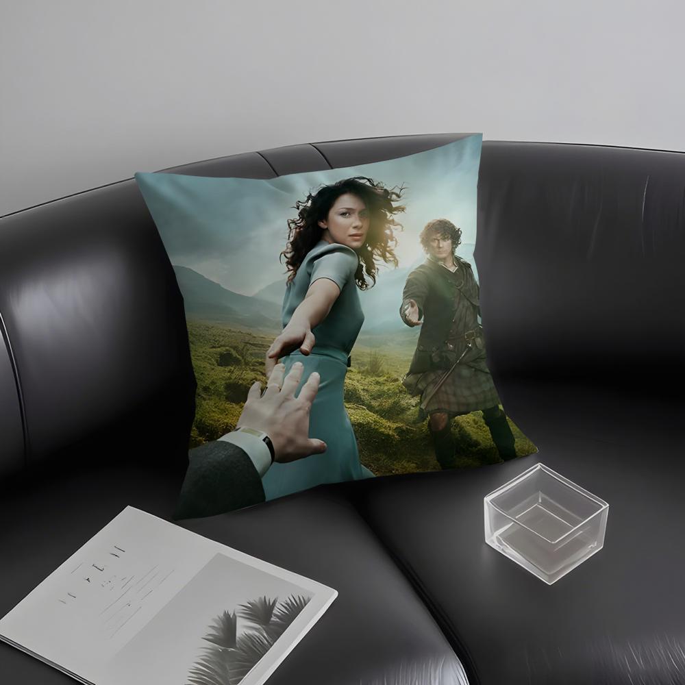 O-Outlander Movie Cushion Cover Pillowcase Ultra Soft Skin Friendly Fabric Cloud Like Comfort & Concealed Zipper