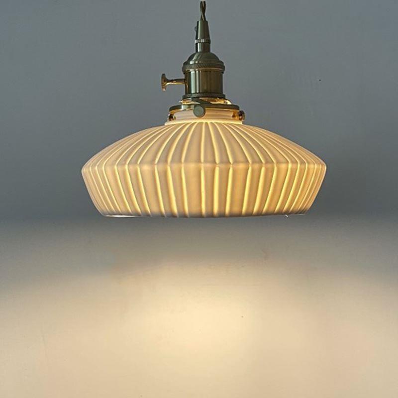 Japanese Ceramic Pendant Lights Scandinavian Light Luxury Pendant Lamp for Living Room Bedroom Dinning Room Kitchen Island