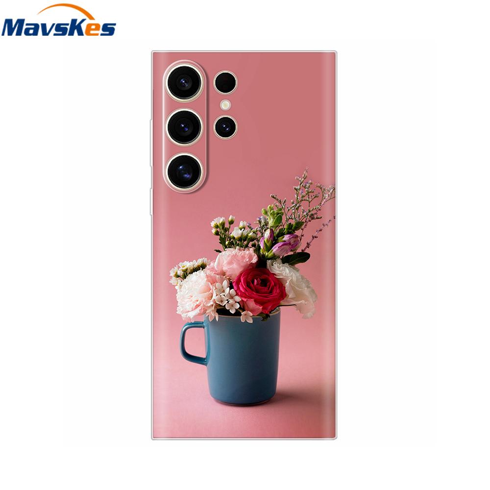 Soft Silicone Case For Samsung Galaxy S25 Ultra Back Cover for Samsung S25 Plus Shockproof Phone Cases for Galaxy S25 Coque Mask