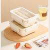 1100ML Lunch Box For Kids School Adults Office Wheat Straw Microwave Picnic Storage Portable Big Bento Box With Spoon Chopsticks