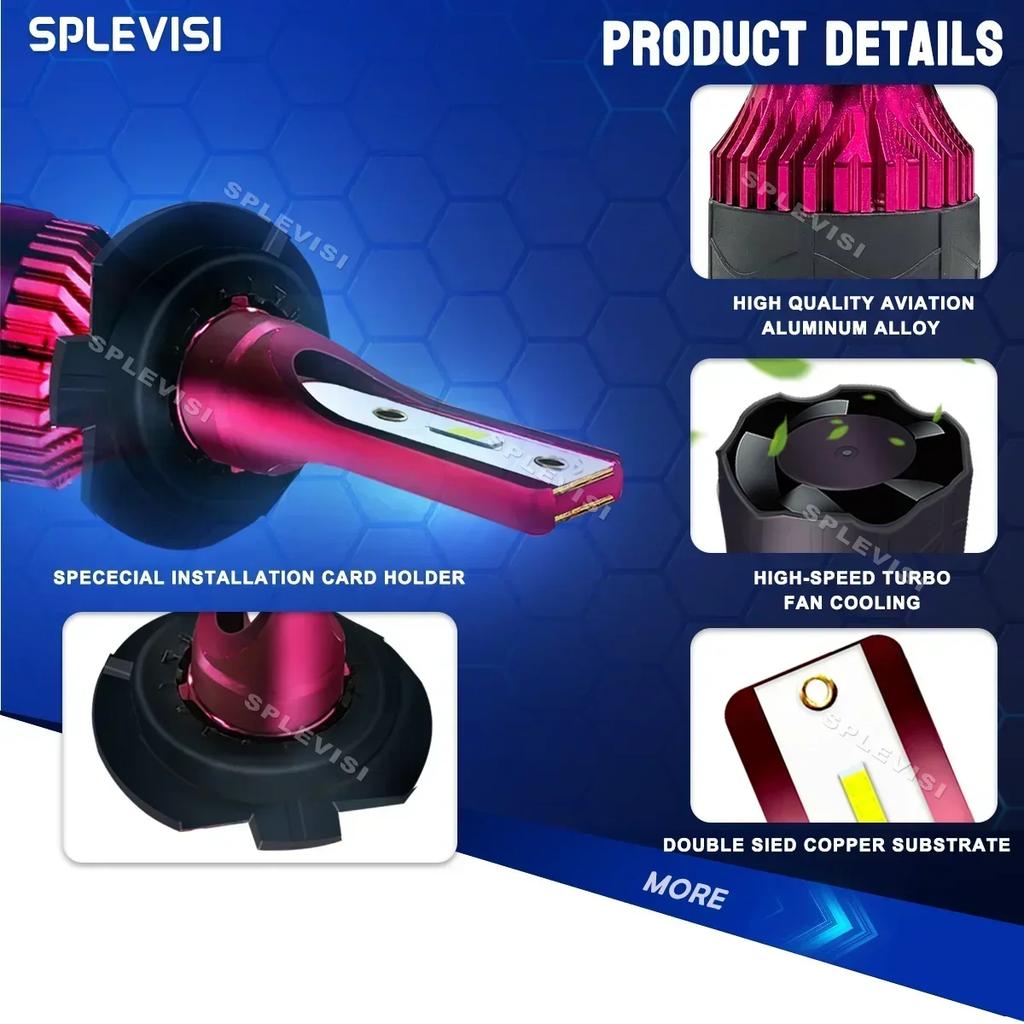 6000K H7 LED Headlight Low Beam Bulbs 9V-36V For Ford Transit Custom Connect 2012 2013 2014 2015 2016 2017 2018 2019 2020 2021