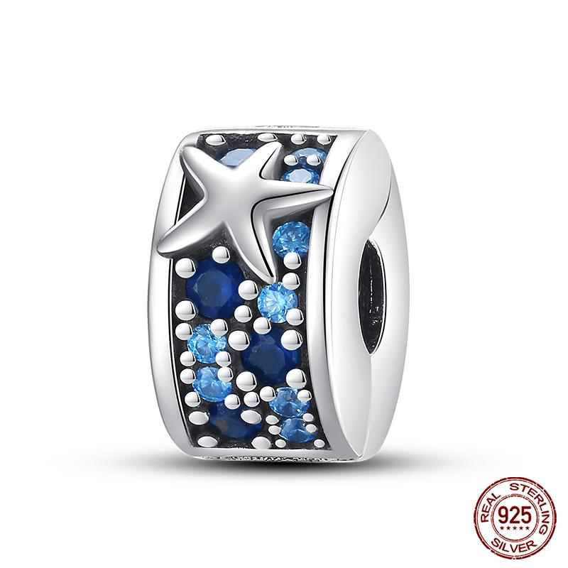 100% Real Prata-Banhado Ocean Series Tartaruga Caranguejo Sereia Charms Contas Fit Original Diy Pulseiras Bangles Jóias Presentes