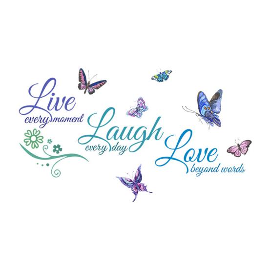 

Декоративная наклейка на стену самоклеящаяся DIY красочная позитивная живая смех любовь