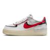 Nike Air Force 1 Low Shadow Hvit Sølv Gym Rød Damesneakers FN6335-100