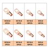 60pcs Battery Bare Copper Ring Lug Terminals Connector Wire Gauge SC6-25 Kit US