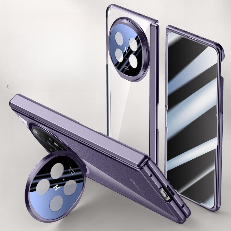Applicable To The Oppofindn5 Phone Case, Film, All-inclusive Lens, N5 Folding Magnetic Central Axis Hinge, Electroplated