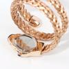 Women Quartz Watch Unique Snake Shape Bracelet Watches Wire Braided Wristwtatch