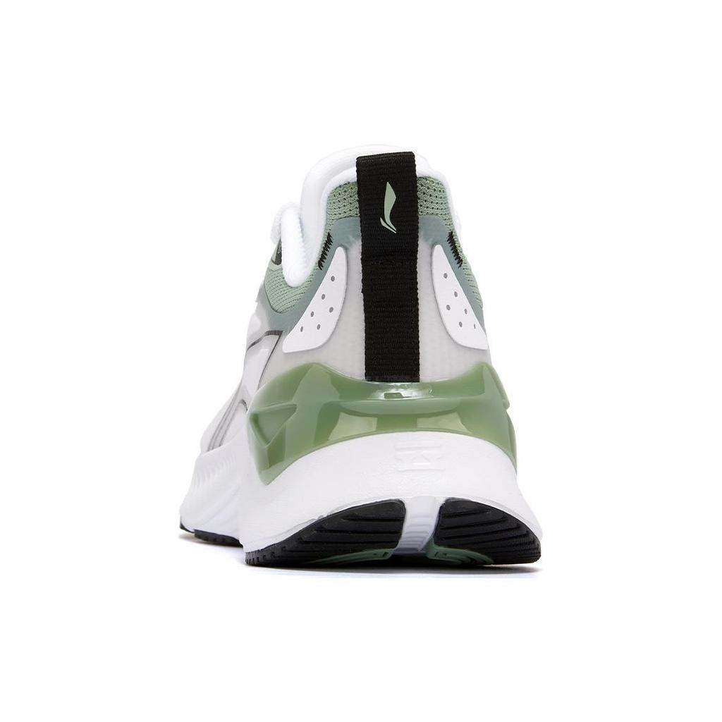 Li Ning YueYing 3.0 Cushioning Abrasion Resistant Breathable Low top Running Shoes Women's White Green ARHU024-3