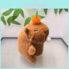 Adorable Cute Plush Capybara Bubble Blowing Keychain Soft Toy For Animal Lovers