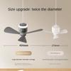 New Remote Control Mini Ceiling Fan USB Wireless Cooling Fan 12000mAh Portable LED Night Light Camping Fan with USB Ceiling Fan