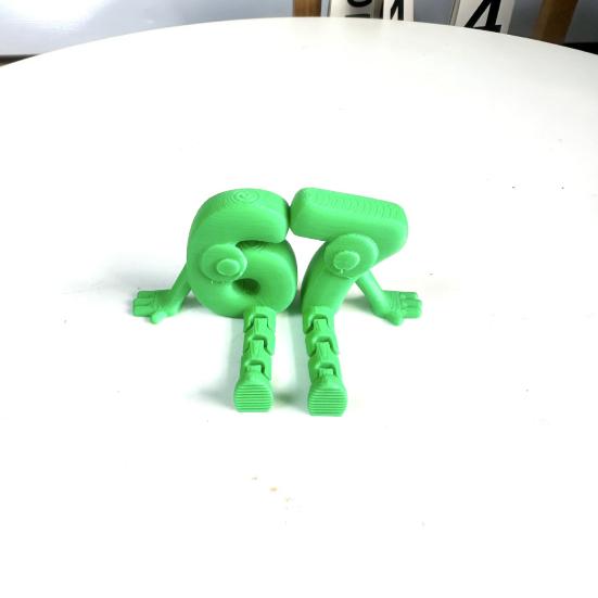 3D Printed 67 Number Figurine Articulated Flexible 67 Character Figure with Movable Joints