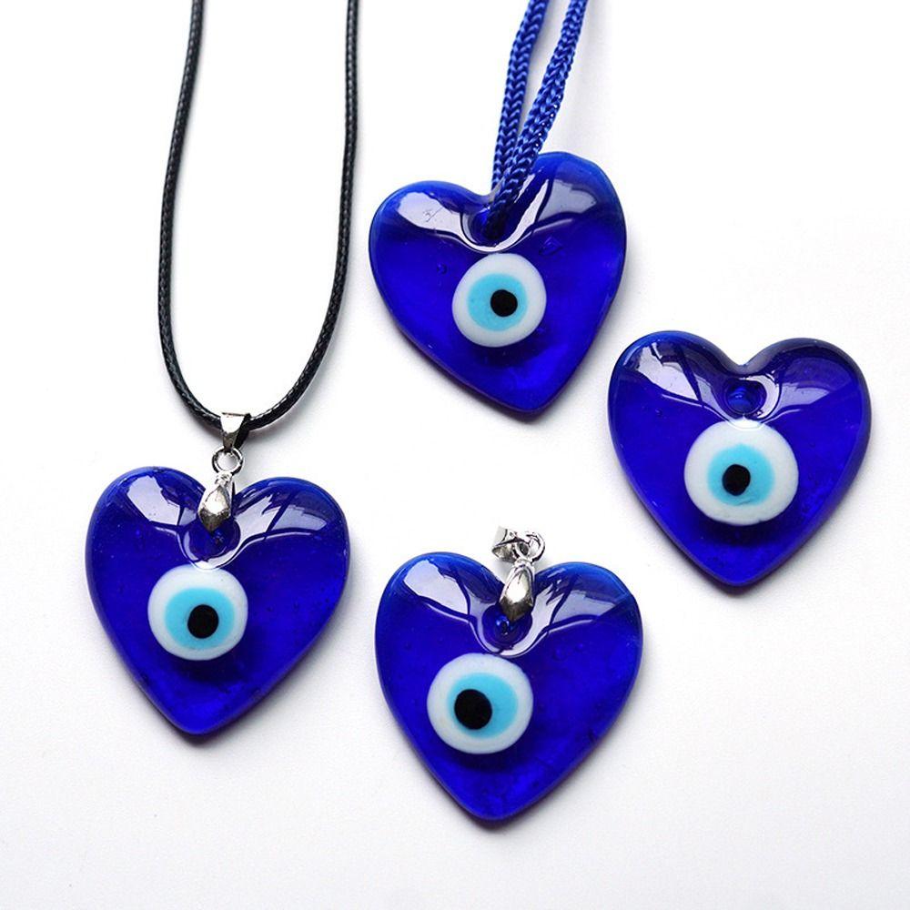 Couple Necklace Lucky Clavicle Chain Necklace for Women Choker Blue Eye Pendant Amulet Necklace