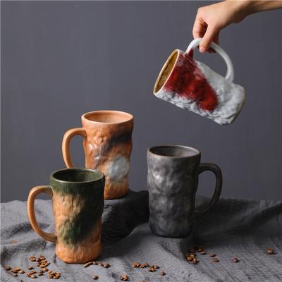 Ceramic Cup Kiln Turned Mug Creative Office Gift Home Retro Coffee Cup