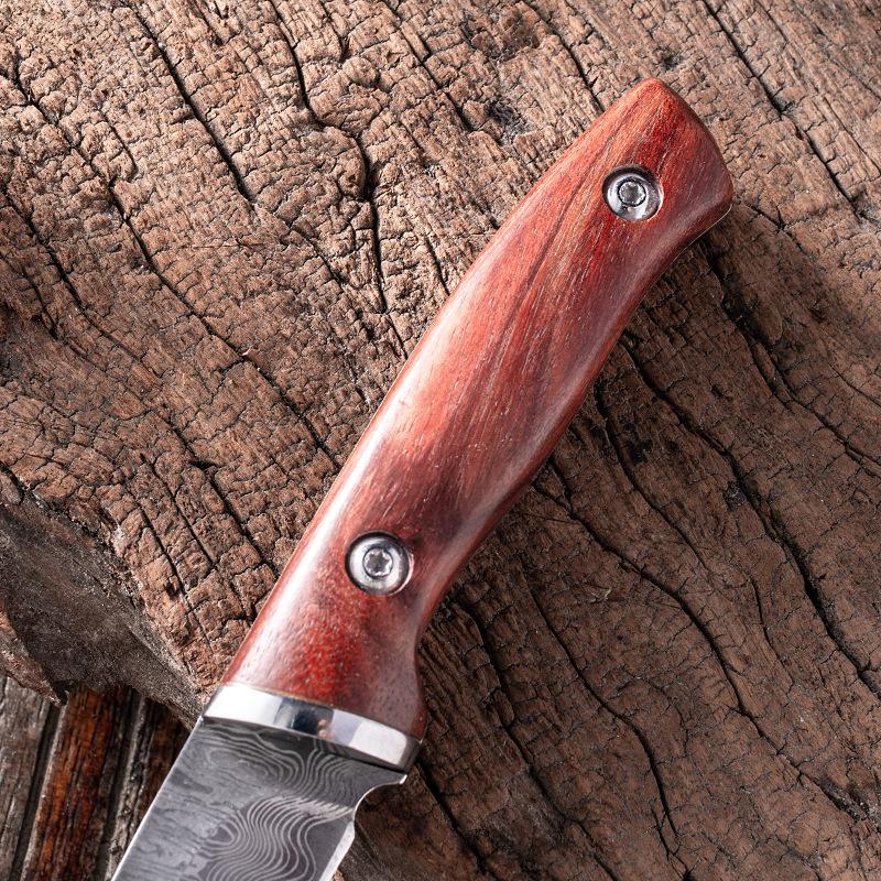 Damascus Pattern Stainless Steel Forged Kitchen Fruit Knife Boning Knife Meat Knife Vegetable Knife Knife