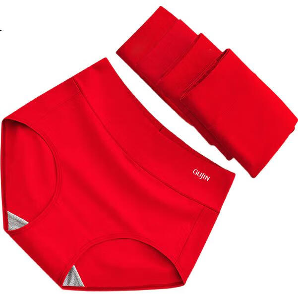 GUJIN [Women's Day Gift for Mom] High-Waisted Tummy Control Panties for Women, Year of The Horse Zodiac, Plus Size, Pure Cotton Crotch, Mom Underwear