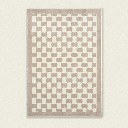 Fashion Retro Checkerboard Pashmina Thickened carpets for Living Room Bedroom Soft Fluffy Bedside mats Plush Large area rugs