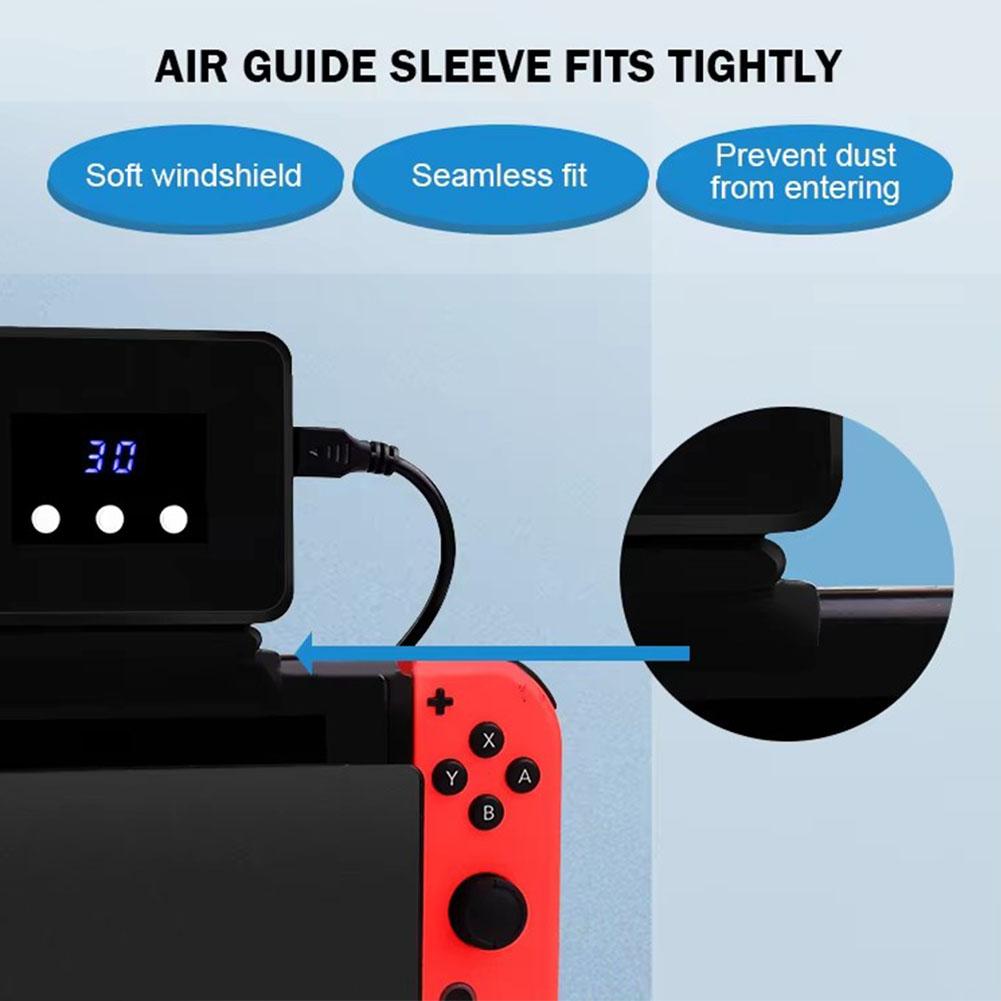 For Switch 2 Host Heat Sink For Switch 2 Base Handheld Game Console With LED Display Digital Cooling Fan